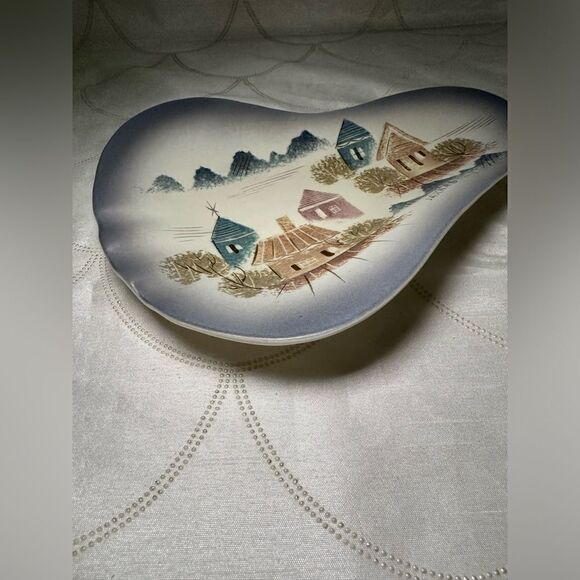 SASCHA B BRASTOFF MID-CENTURY‎ MCM ASHTRAY, DISH - ROOFTOPS - SIGNED - Picture 2 of 14